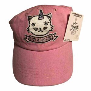 🛒 $6 -EMMEZ Los Angeles  Julie Browns Botique "I am a Unicat" Pink Hat Youth S…